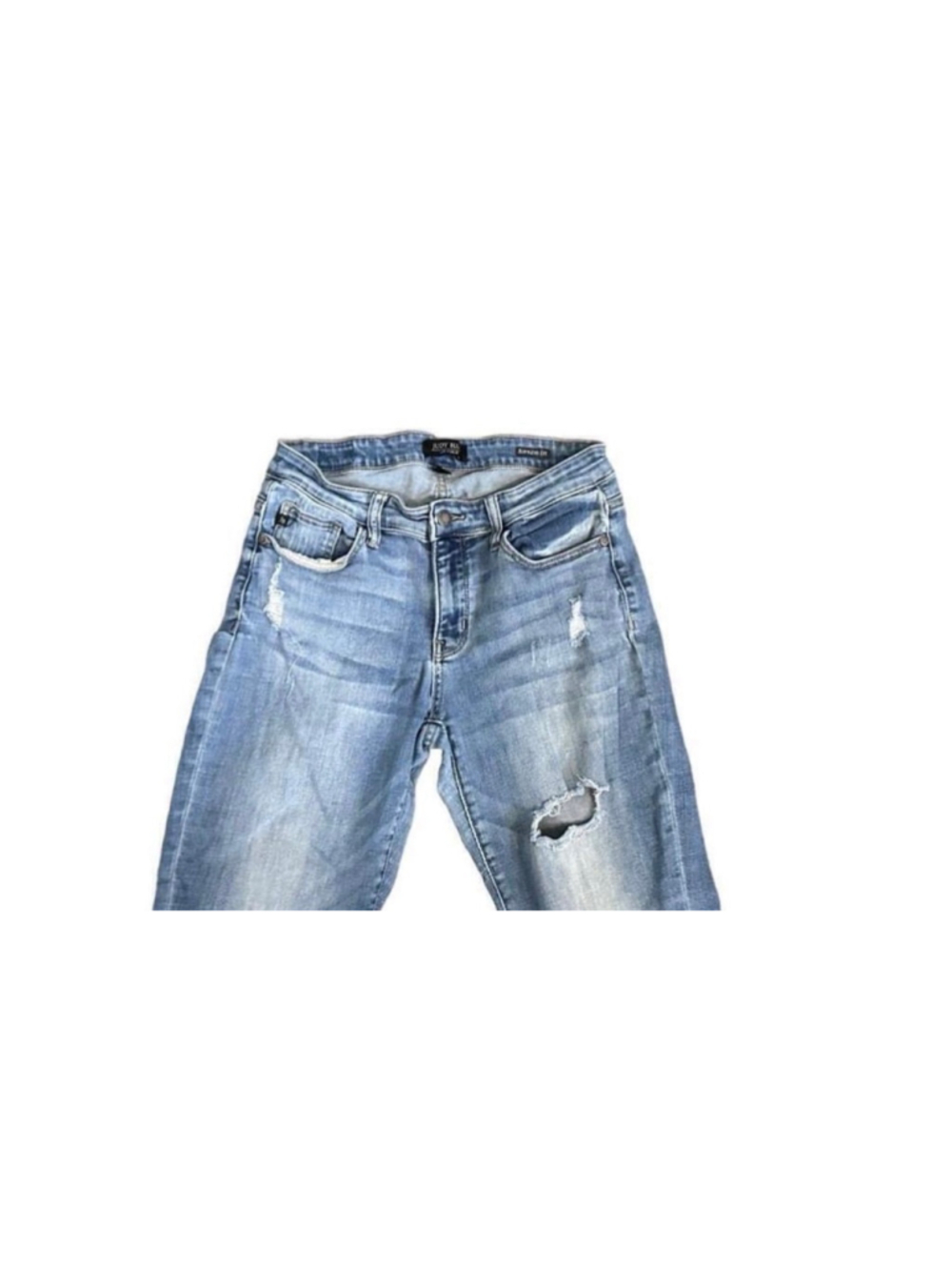 Judy Blue Women’s Boyfriend Fit Distressed Jeans Size 7/28 - Picture 2 of 9